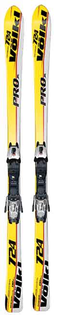 Volkl 7 24 Junior Kids Skis WITH Marker Motion Bindings